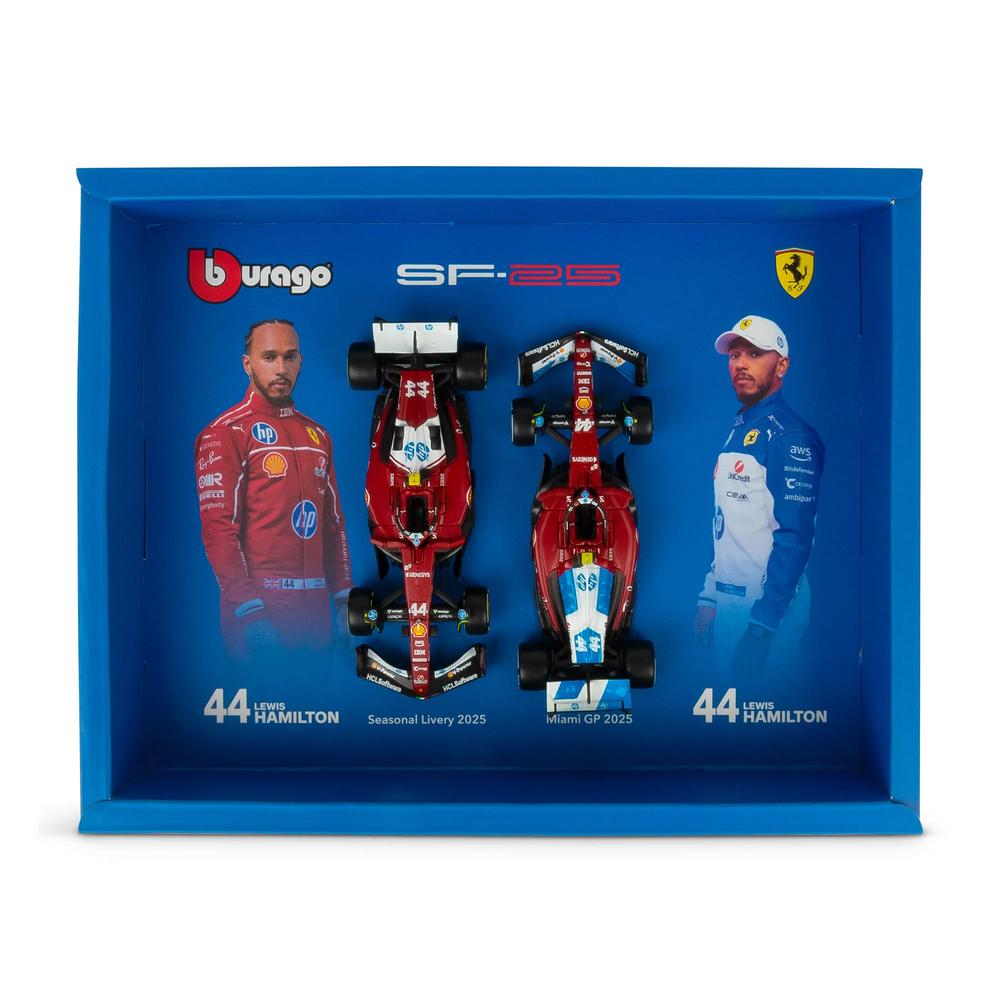 1:43 F1 Ferrari SF-25 2025 Hamilton Driver Two Pack_2