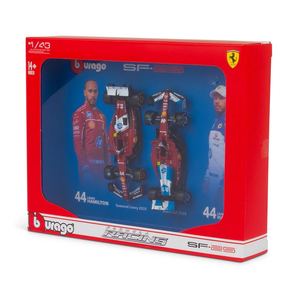 1:43 F1 Ferrari SF-25 2025 Hamilton Driver Two Pack_3