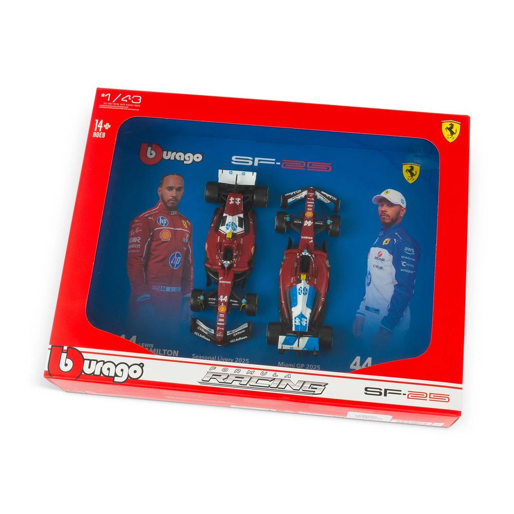 1:43 F1 Ferrari SF-25 2025 Hamilton Driver Two Pack_6