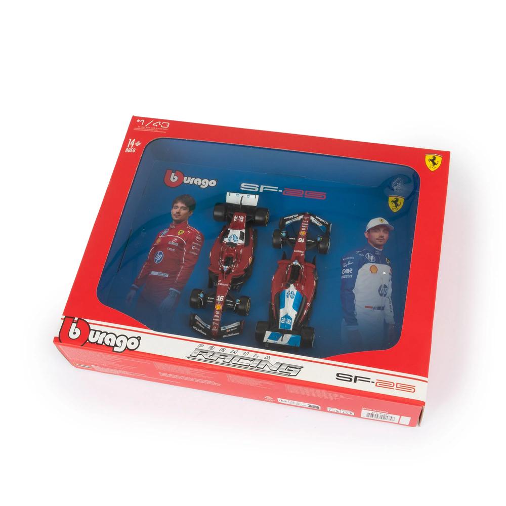 1:43 F1 Ferrari SF-25 2025 Leclerc Driver Two Pack_2