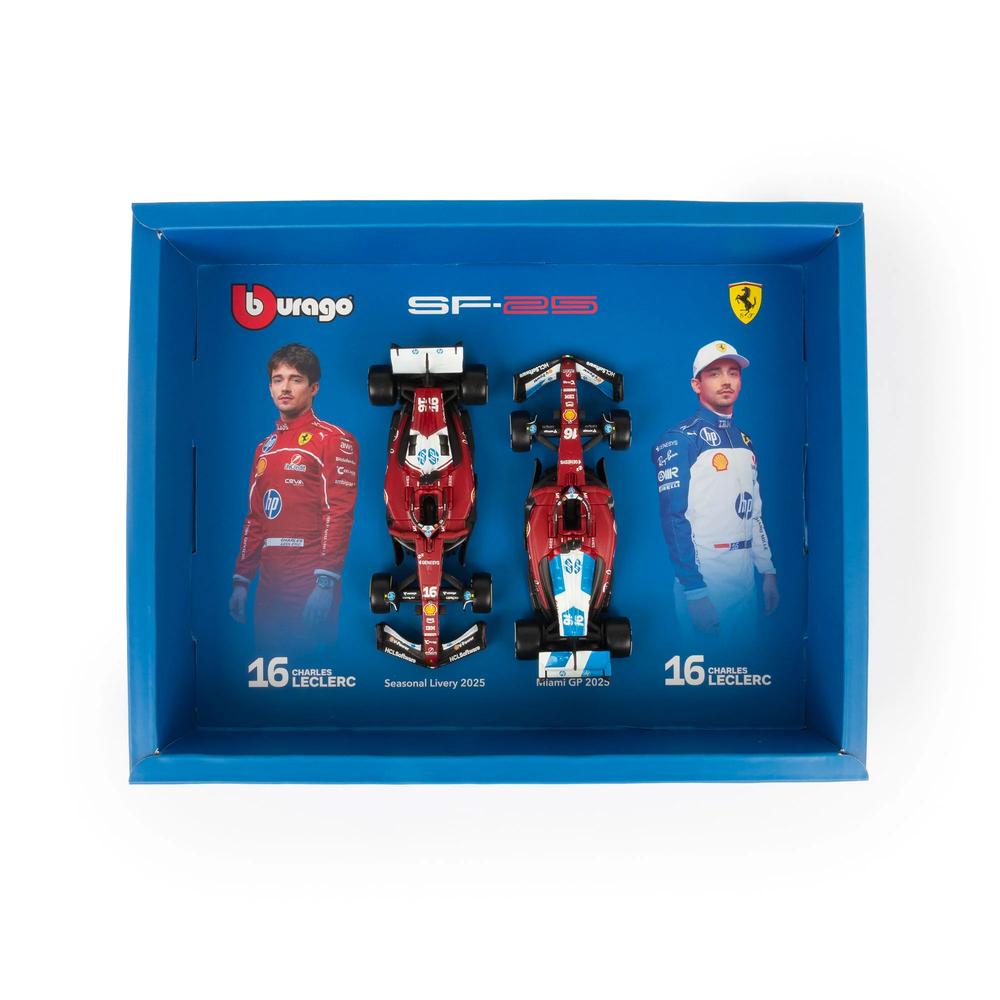 1:43 F1 Ferrari SF-25 2025 Leclerc Driver Two Pack_3