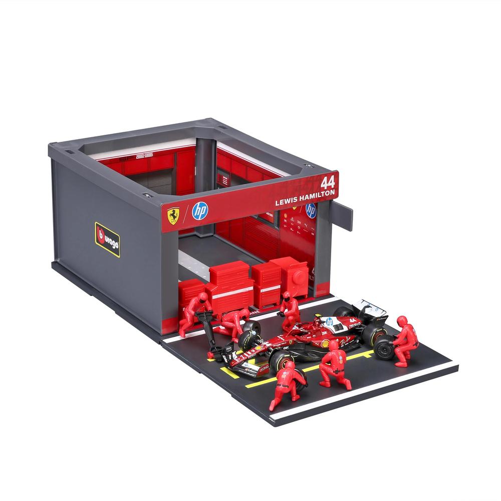1:43 F1 Ferrari SF-25 2025 Pit Pass Diorama Hamilton_3
