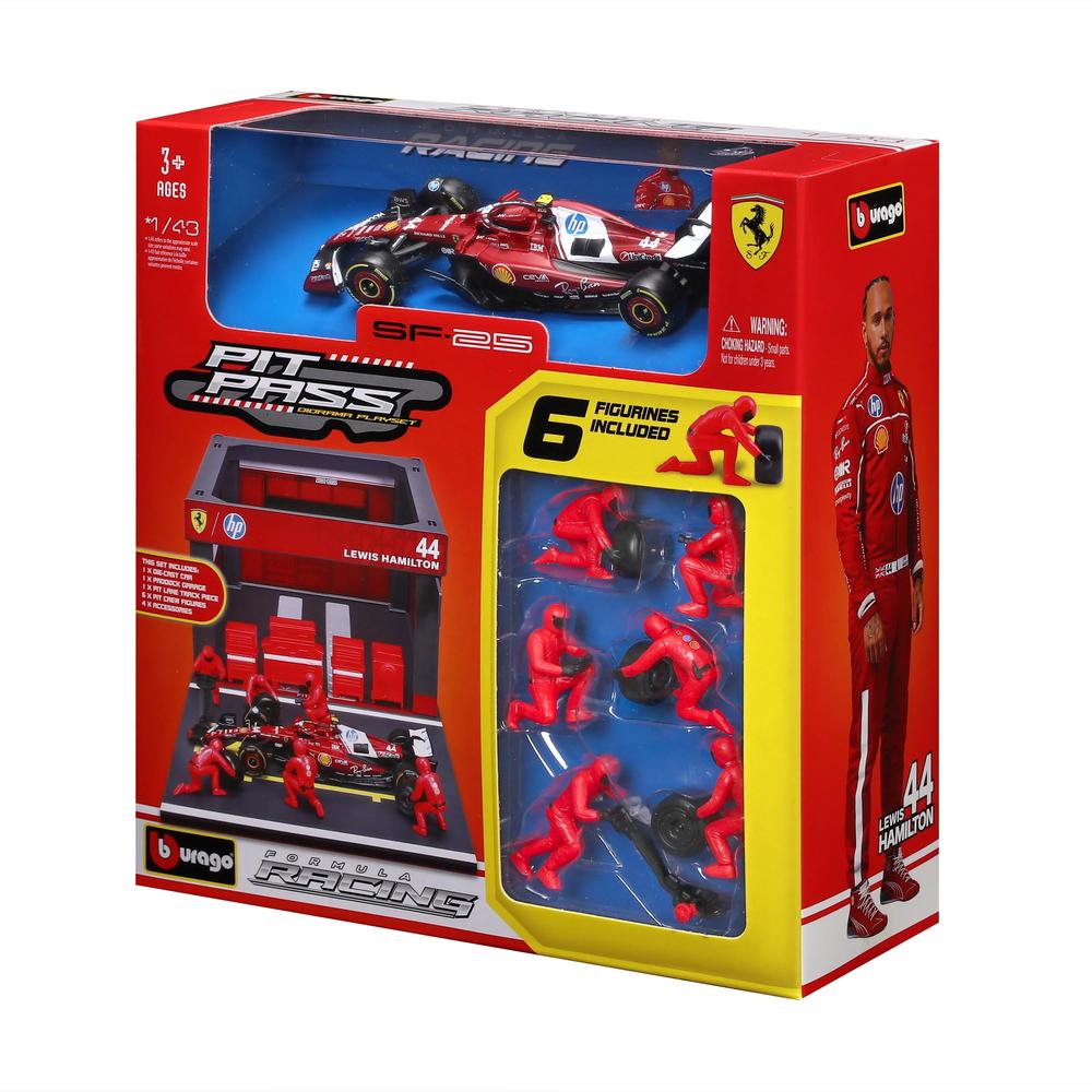 1:43 F1 Ferrari SF-25 2025 Pit Pass Diorama Hamilton_5