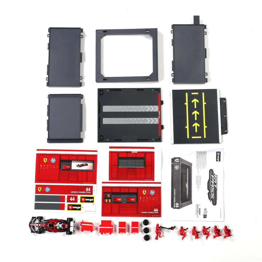 1:43 F1 Ferrari SF-25 2025 Pit Pass Diorama Hamilton_6