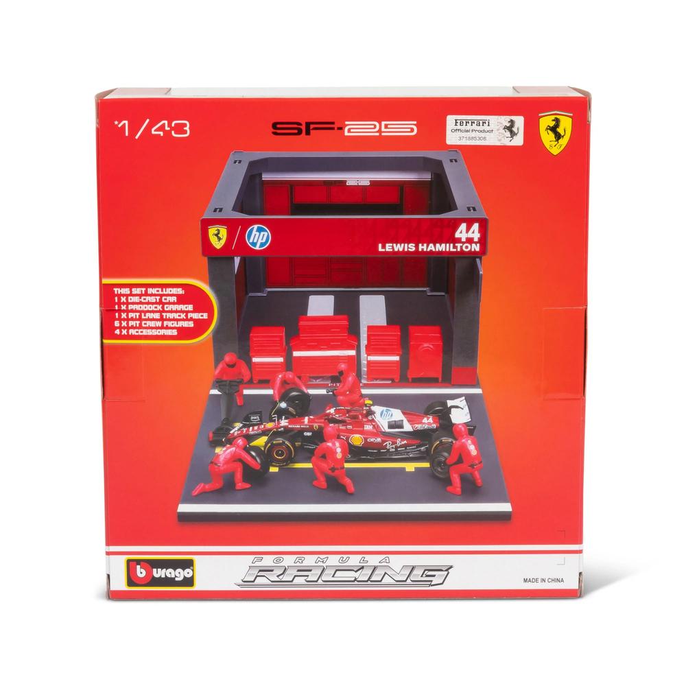 1:43 F1 Ferrari SF-25 2025 Pit Pass Diorama Hamilton_7