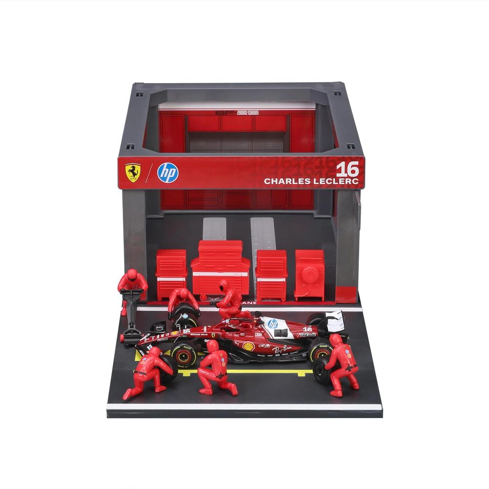1:43 F1 Ferrari SF-25 2025 Pit Pass Diorama Leclerc_1
