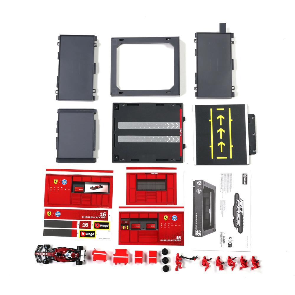 1:43 F1 Ferrari SF-25 2025 Pit Pass Diorama Leclerc_2