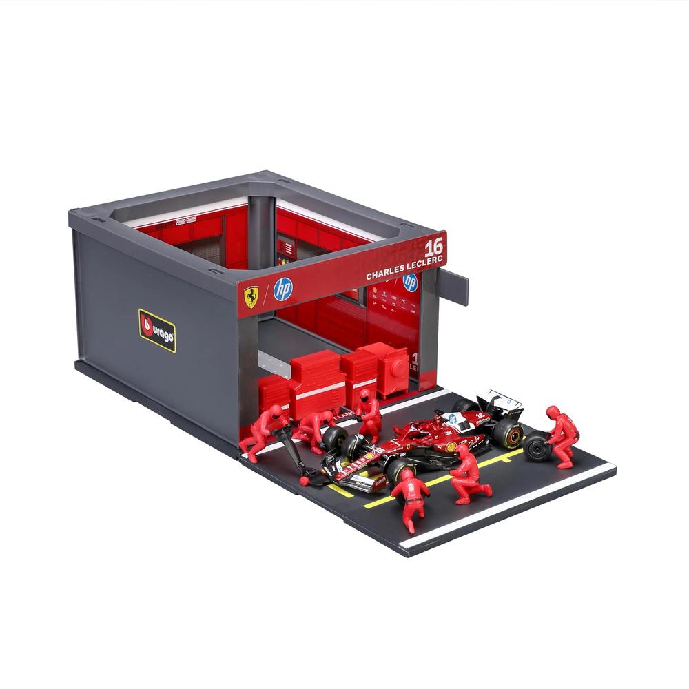 1:43 F1 Ferrari SF-25 2025 Pit Pass Diorama Leclerc_4