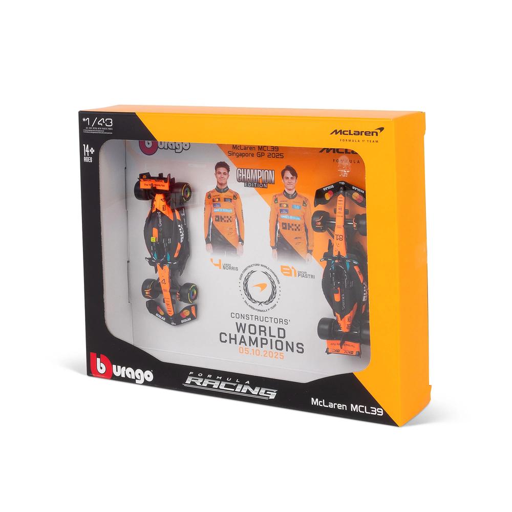 1:43 F1 Mclaren MCL39 2025 Norris & Piastri Team Championship Two Pack_1