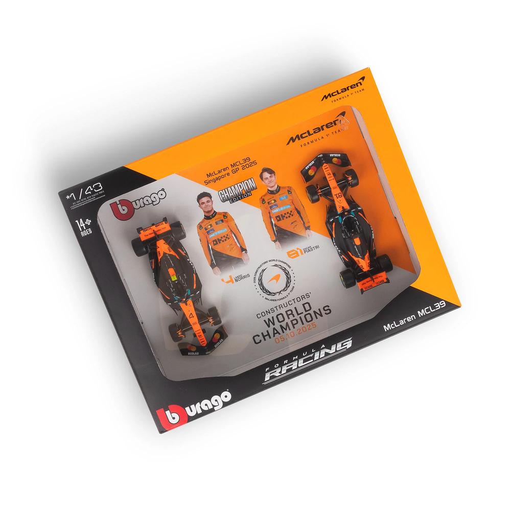 1:43 F1 Mclaren MCL39 2025 Norris & Piastri Team Championship Two Pack_2