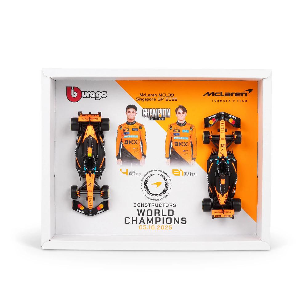 1:43 F1 Mclaren MCL39 2025 Norris & Piastri Team Championship Two Pack_3