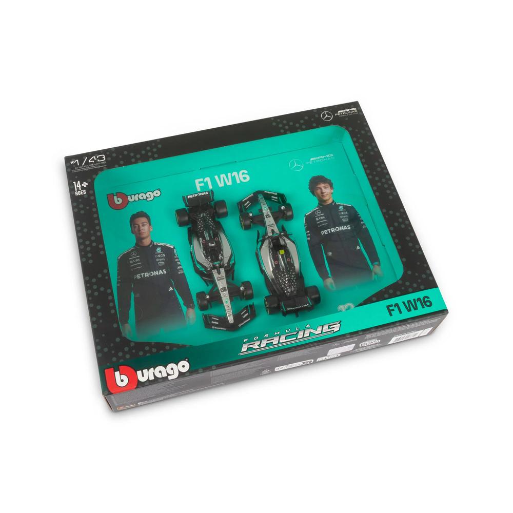 1:43 F1 Mercedes AMG W16 2025 Russell & Antonelli Team Two Pack_3