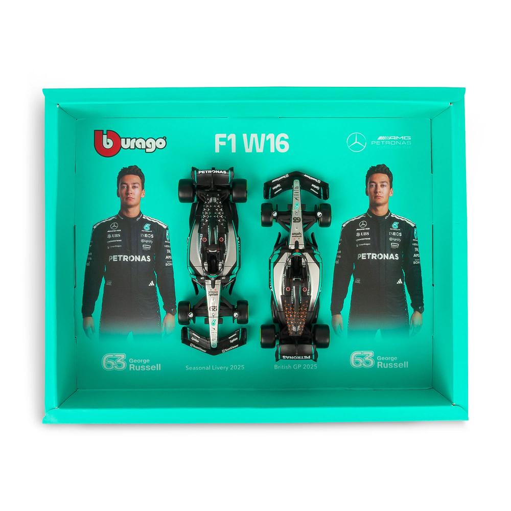 1:43 F1 Mercedes AMG W16 2025 Russell Driver Two Pack_2