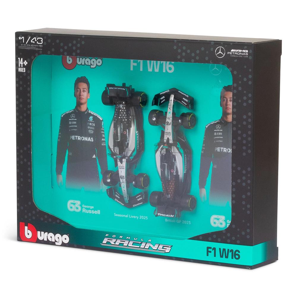 1:43 F1 Mercedes AMG W16 2025 Russell Driver Two Pack_4