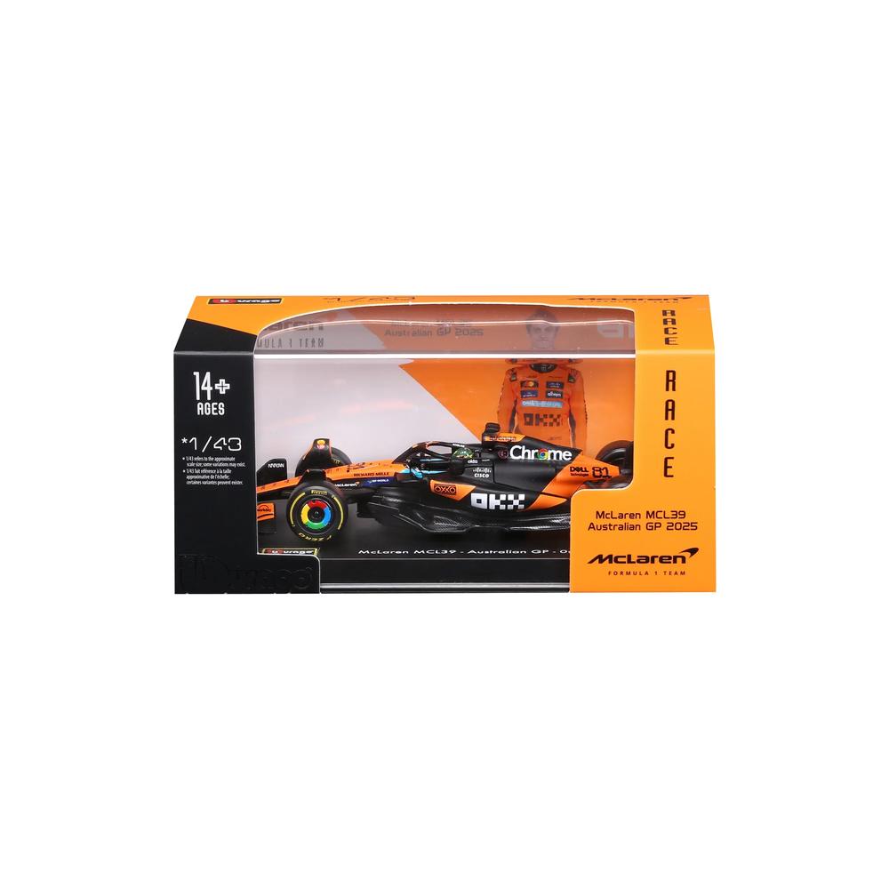 1:43 F1 Mclaren MCL39 2025 Piastri With Helmet