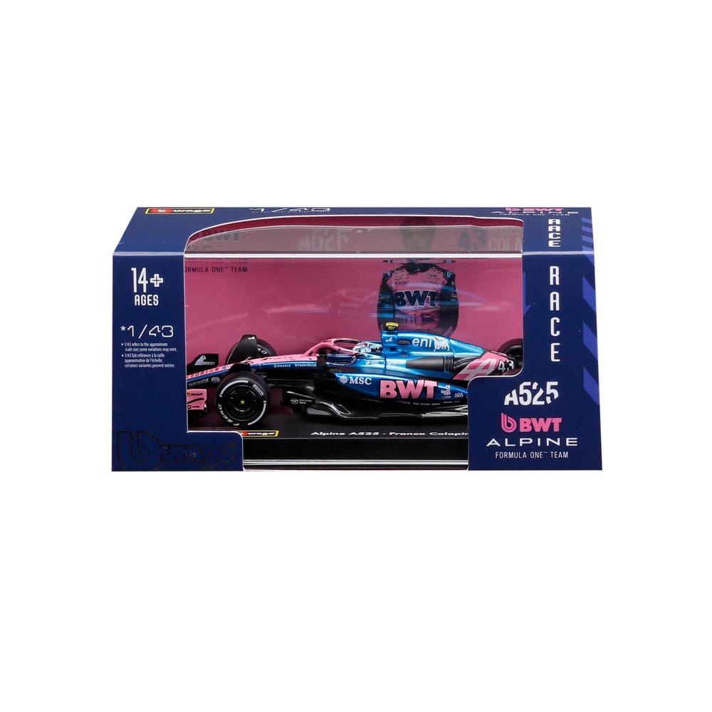 1:43 F1 BWT Alpine A525 2025 Colapinto With Helmet