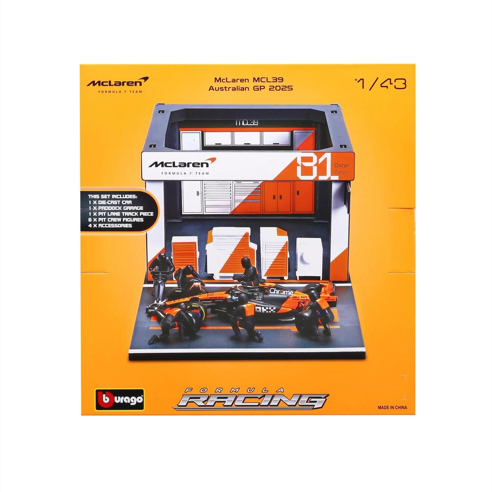 1:43 F1 Mclaren MCL39 2025 Pit Pass Diorama Piastri_7