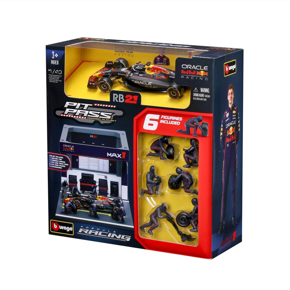 1:43 F1 Red Bull Racing RB21 2025 Pit Pass Diorama Verstappen_6