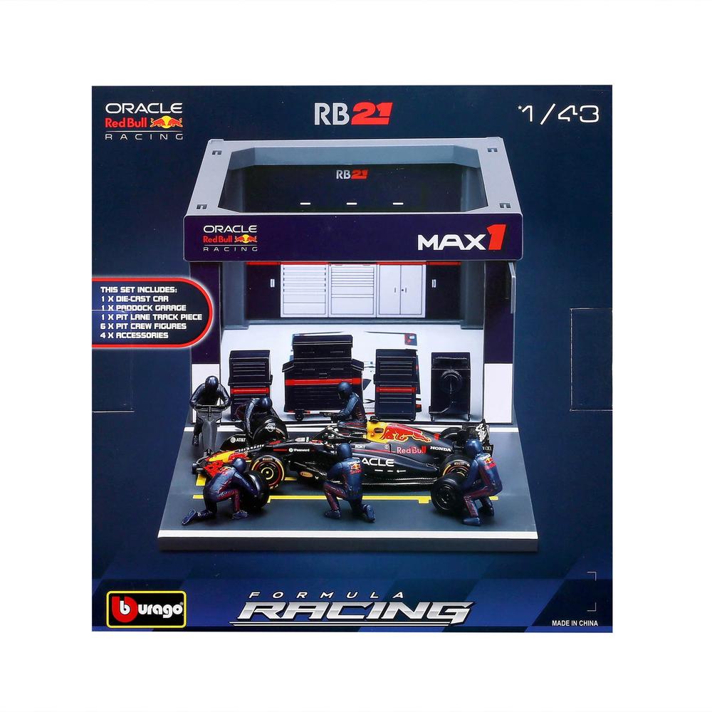 1:43 F1 Red Bull Racing RB21 2025 Pit Pass Diorama Verstappen_7