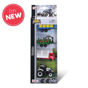 Mini Working Machines - 4 Pack Of Tractors. Valtra