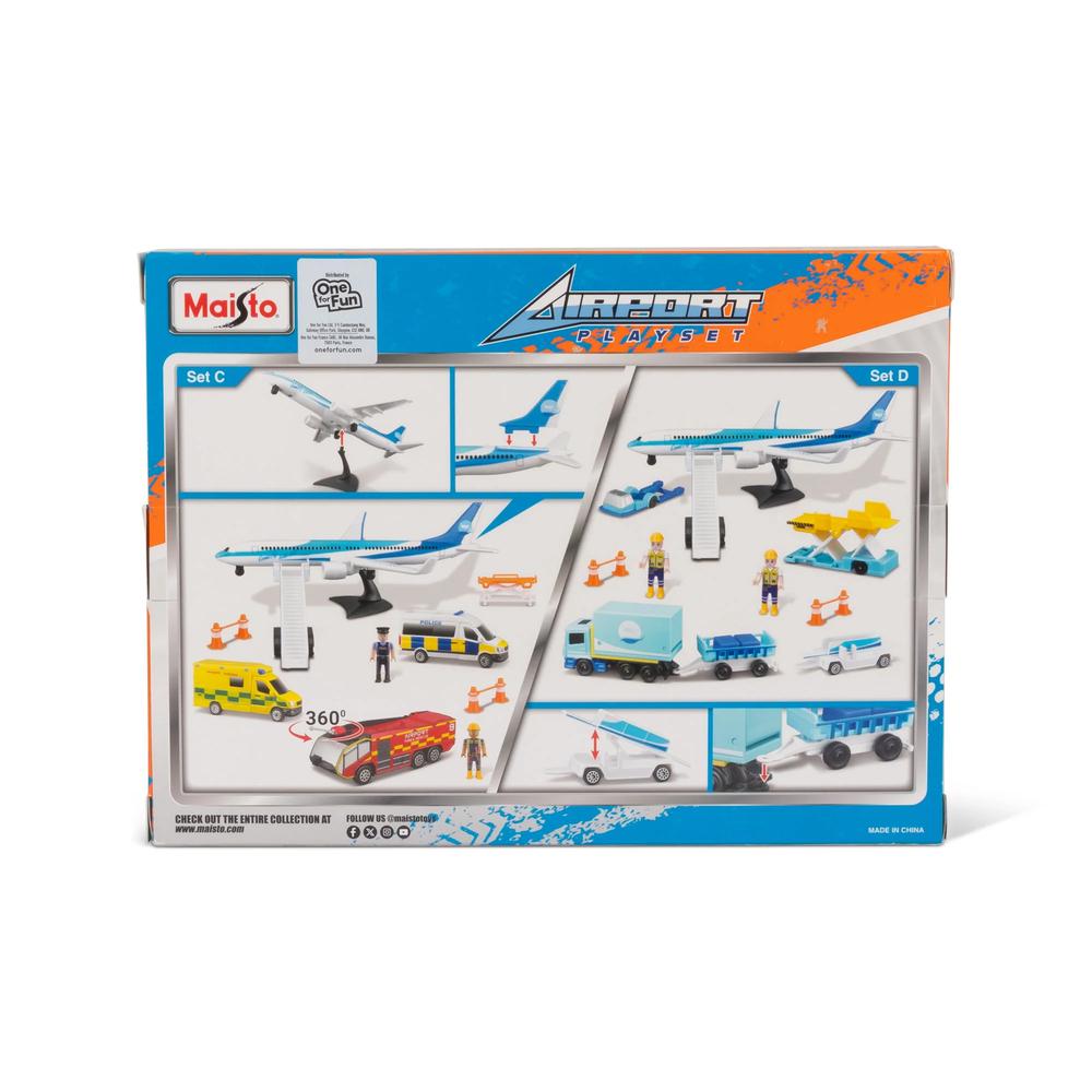 Fresh Metal Tailwinds Airplanes Airport Emergency Playset C_7