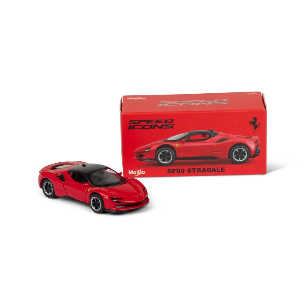 1:64 Speed Icon Ferrari Sf90 Stradale Red/Black_1