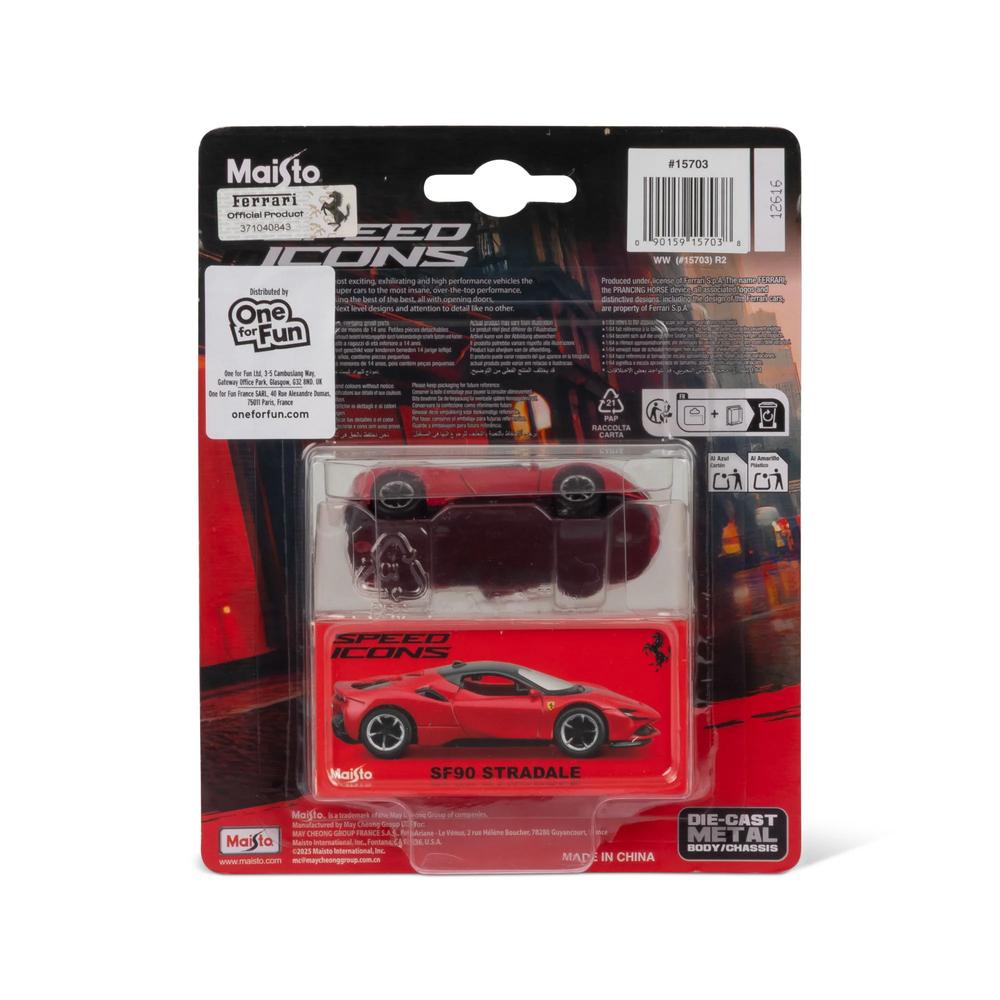 1:64 Speed Icon Ferrari Sf90 Stradale Red/Black_8
