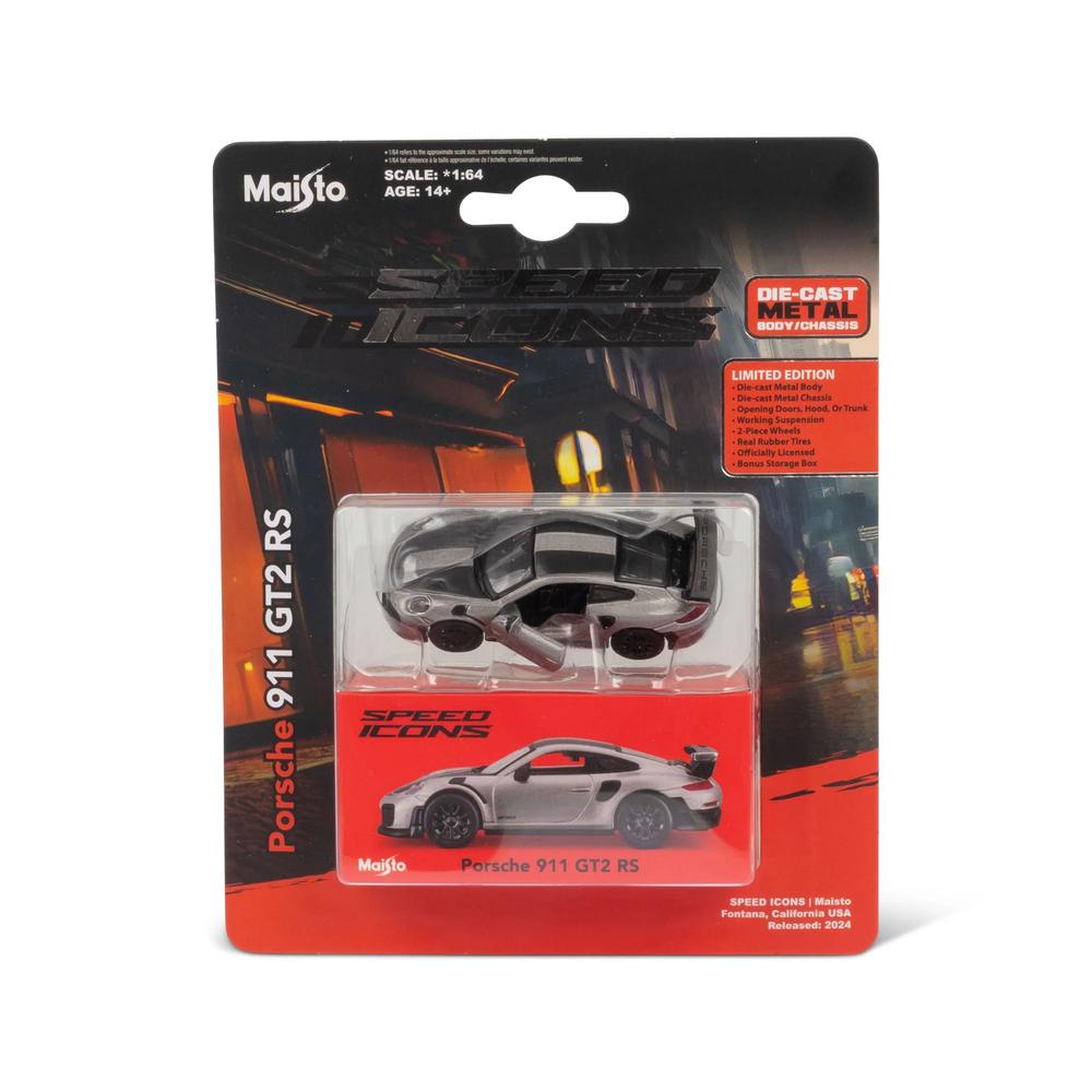 1:64 Speed Icon Porsche 911 GR2 RS Grey_5