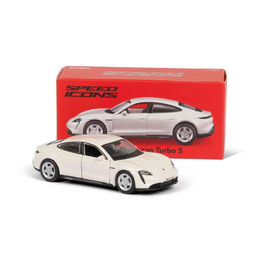 1:64 Speed Icon Porsche Taycan Turbo S White_2