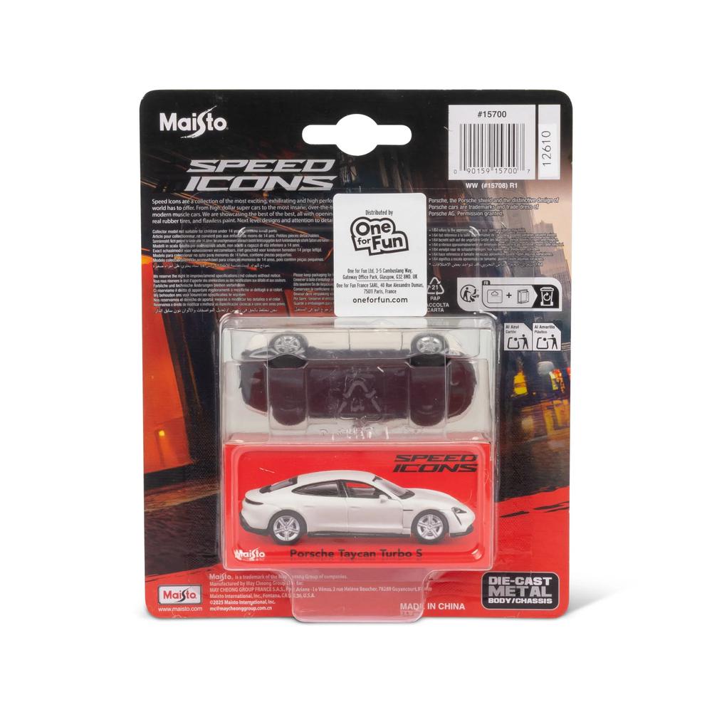 1:64 Speed Icon Porsche Taycan Turbo S White_8