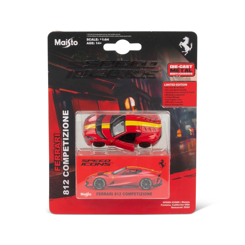 1:64 Speed Icon Ferrari 812 Competizione Red_4