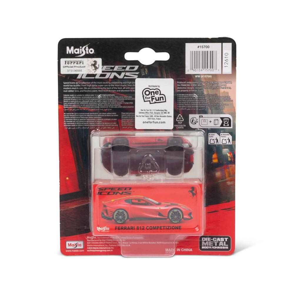 1:64 Speed Icon Ferrari 812 Competizione Red_7