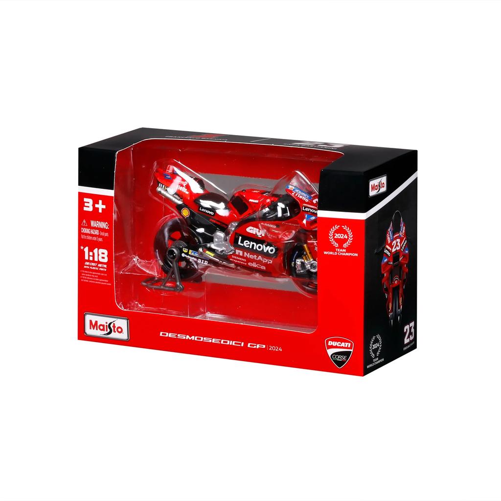 Maisto 1:18 Motorbike MotoGP Ducati Lenovo GP Racing 2024 #23 Bastianini
