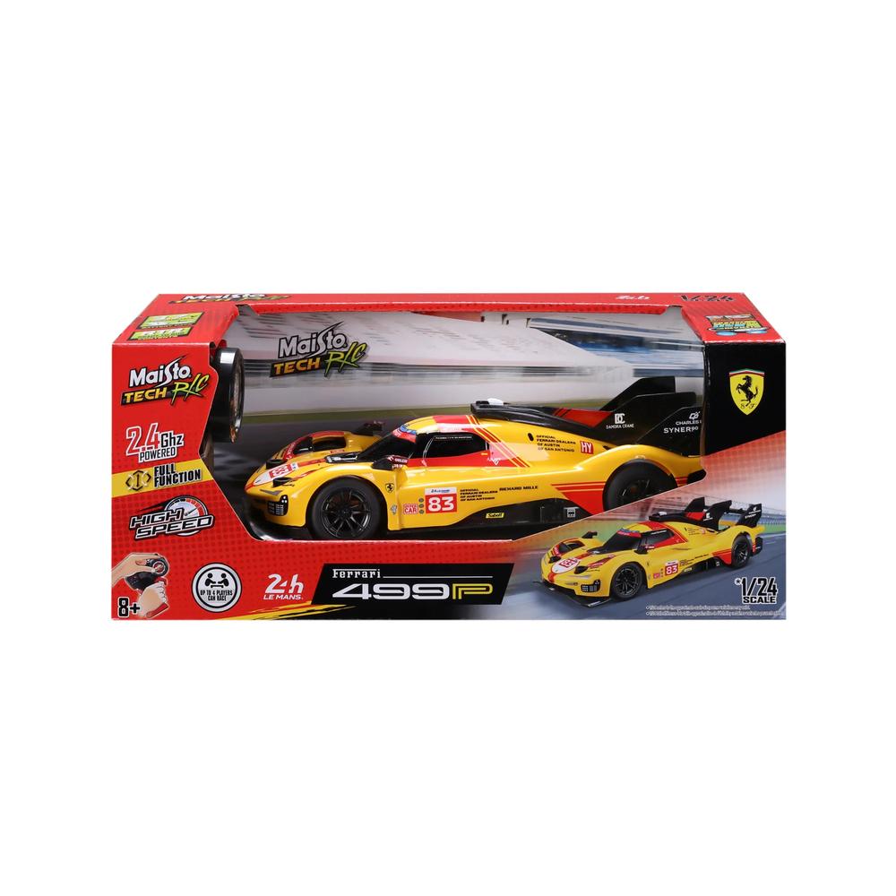 1:24 Premium RC Ferrari 499P 2.4Ghz Yellow_1