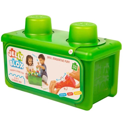 Jelly Blox 24pcs - Stash & Stack 2 in 1 Storage Case