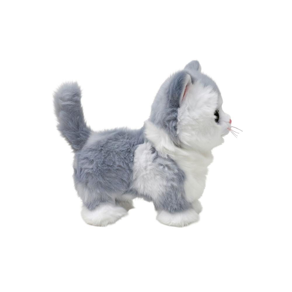 TY Furley Cat Grey/White Beanie Boo