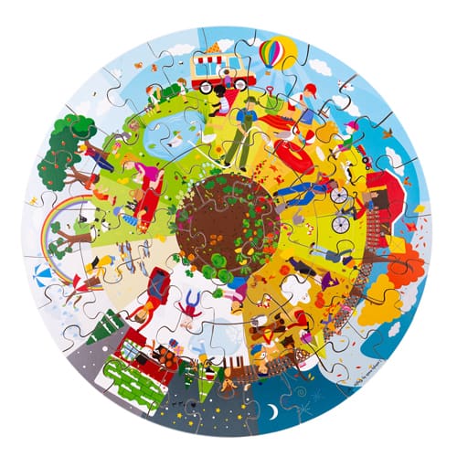 The Four Seasons Circular Floor Puzzle