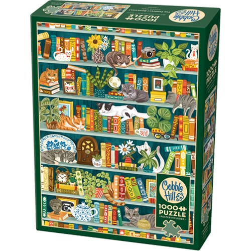 The Purrfect Bookshelf 1000 Piece Puzzle