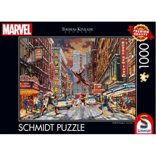Thomas Kinkade: Marvel Deadpool Snow Day Puzzle (1000 Pieces)