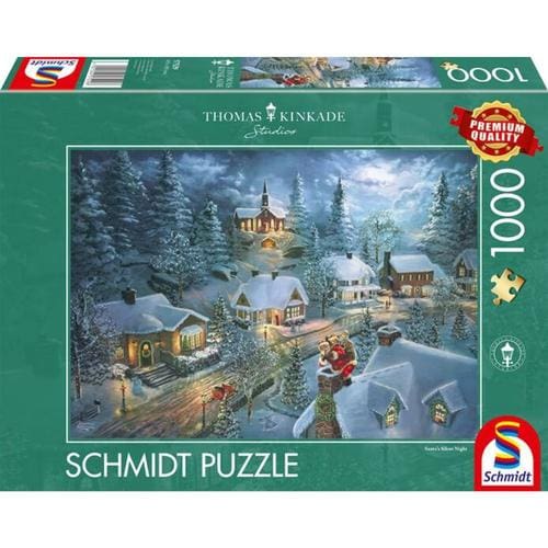 Thomas Kinkade: Santa's Silent Night (1000 Pieces)