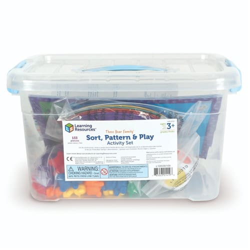 Three Bear Family Sort, Pattern & Play Activity Set