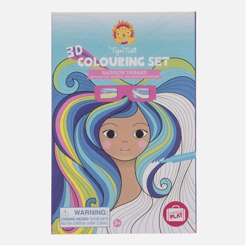Tiger Tribe 3D Colouring Set: Rainbow Dreams