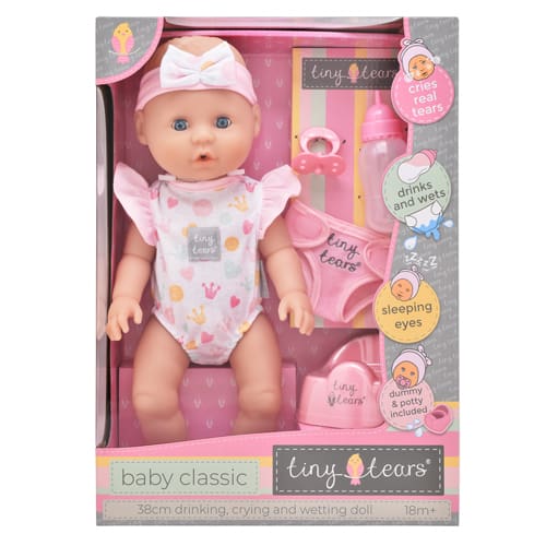 Tiny Tears Baby Classic Crying and Wetting 15''