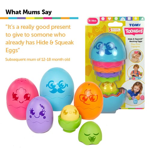 Toomies Hide & Squeak Nesting Eggs