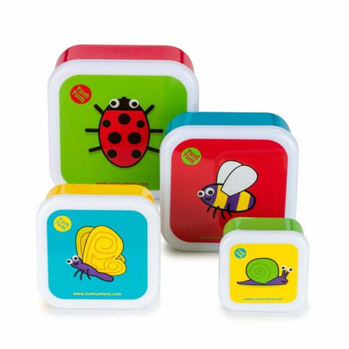 Tum Tum Nesting Snack Pots - Set of 4 - Bugs