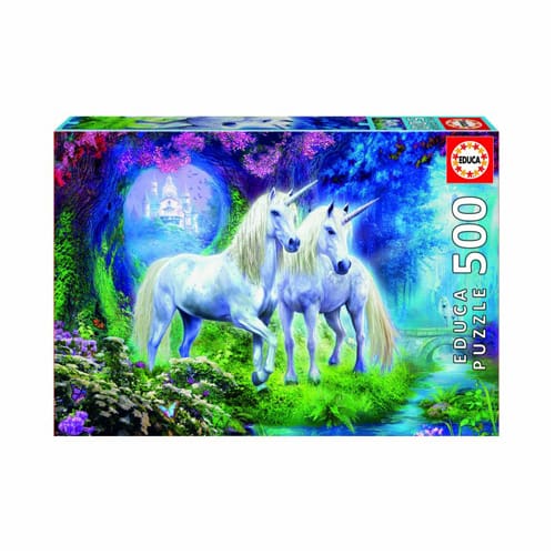 Unicorns in the Forest Jigsaw Puzzle (500 pieces)
