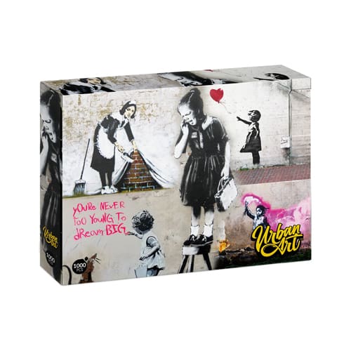 Urban Art: Banksy - Girl on a Stool