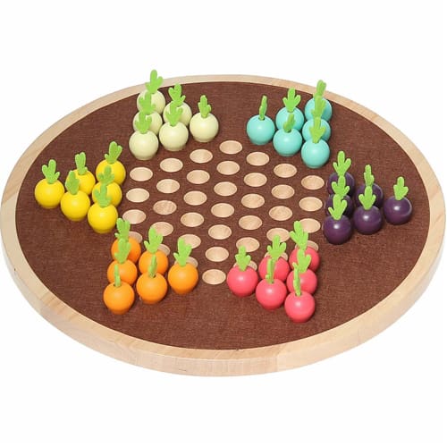 Vilac - A Trip Across The Vegetable Garden - Chinese Checkers