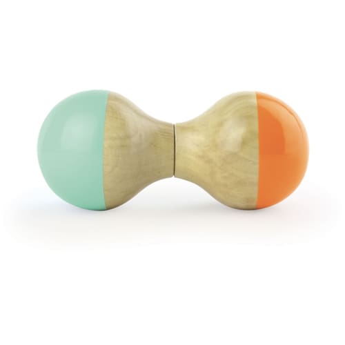 Vilac - Mint and Orange Metal Maracas