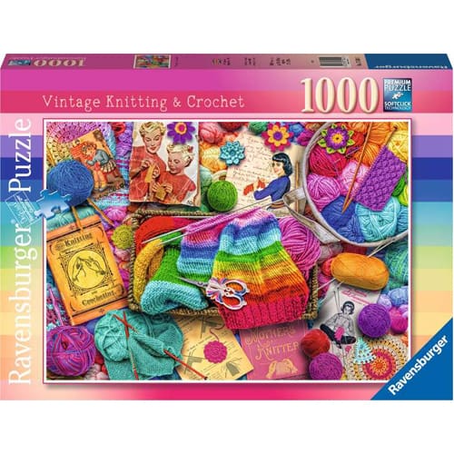 Vintage Knitting & Crochet, 1000pc